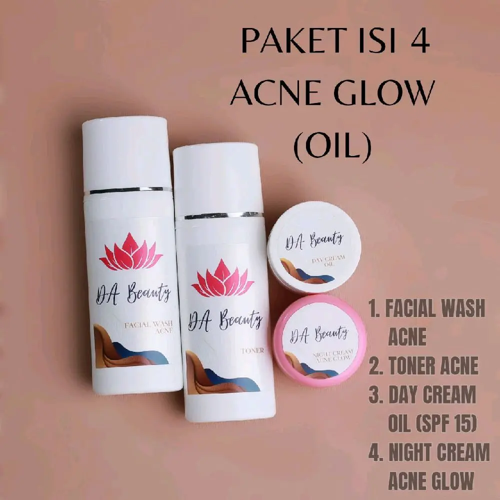 PAKET ACNE GLOW (DAY CREAM OIL) ISI 4