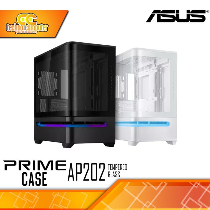 Gambar CASING ASUS PRIME AP202 TG - Small Tower mATX Tempered Glass Case dari Techno Computer Bali Kota Denpasar Tokopedia