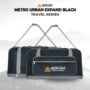 ARCHIE GEAR Tas Travel Duffle Bag Jumbo Tingkat Expand Susun Perjalanan Pulkam Pakaian Mudik
