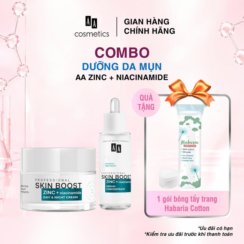 Combo dưỡng da mụn ZinC + Niacinamide