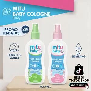 Mitu Baby Cologne 100ml / 50ml - Parfum Bayi Non-Alkohol & Wangi Segar Tahan Lama