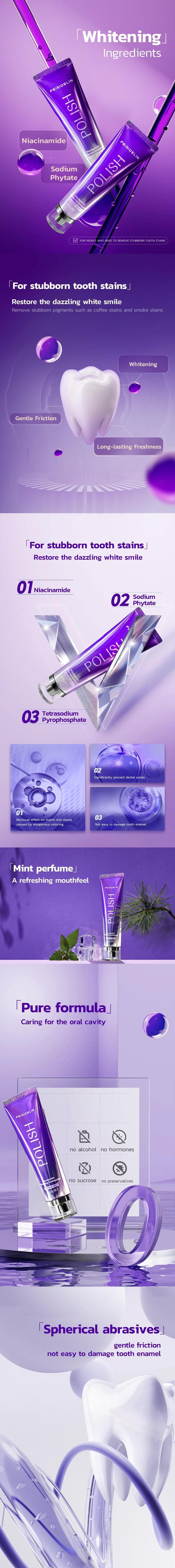 Product Introduction of 【LIVE】Ubat Gigi Pemutih Niacinamide, FEISIDELIN, 100g, Promosi Beli 1 Percuma 1,Mulut Segar Tahan Lama [COD] 2