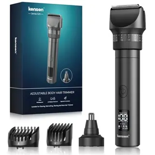 Kensen Professional Wireless 3 in 1 Hair Trimmer Shaver Clipper Mesin Cukur Potong Gunting Rechargeable Kumis Jenggot 0