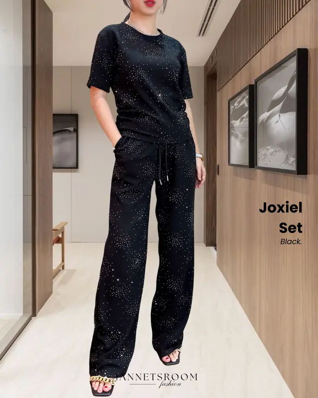 Joxiel Blink Set Oneset Wanita BKK Bangkok Set Long Pants Korean Style by Jannetsroom 0