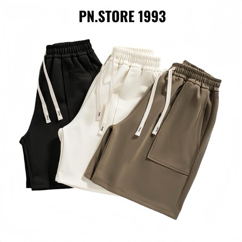 COMBO 2 QUẦN SHORT Nam Túi ỐP form dáng trên gối chất nỉ 2 da co giãn 4 chiều, không nhăn, không xù