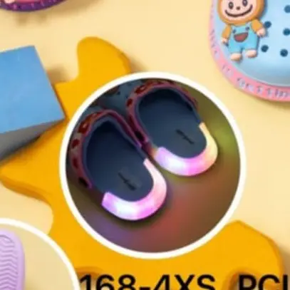 sandal baim lampu LID labubu anak anak viral 168-4XS (19-29) sandal baim anak anak karakter labubu menyala terbaru Fashion Sepatu 5