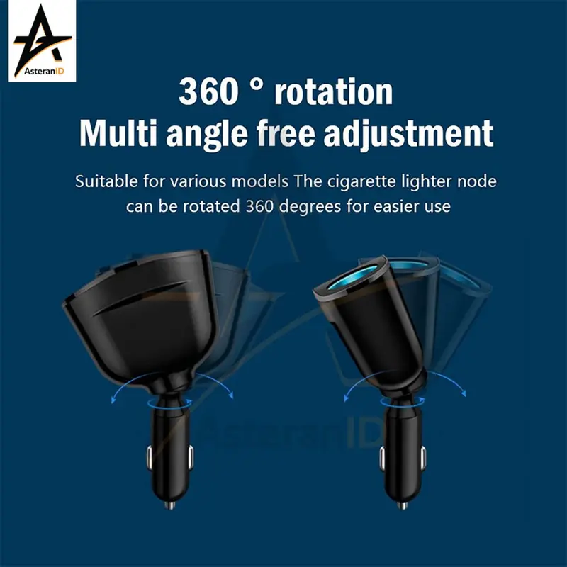 USB Car Charger Cigarette Lighter Super Quick Charge 22.5 W 2