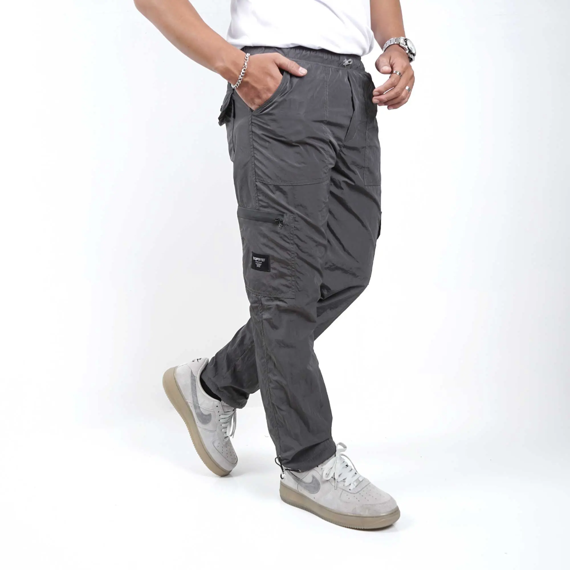 Escaperfect Cargo Pants South - Grey Celana Panjang Pria