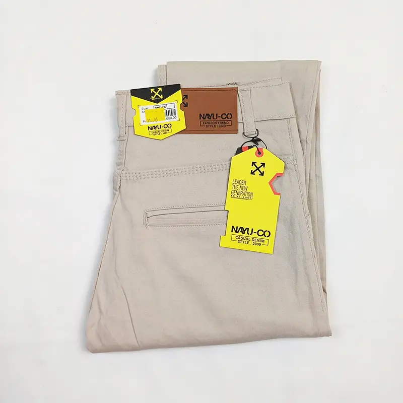 Chino Long Pants Skinny Formal Material Cotton Twill Stretch Khaki 6
