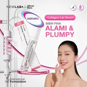 Newlab 7D pinkish pink lip serum pelembab serum bibir alami Newlab+ New Lab Brightlogy NEWLAB