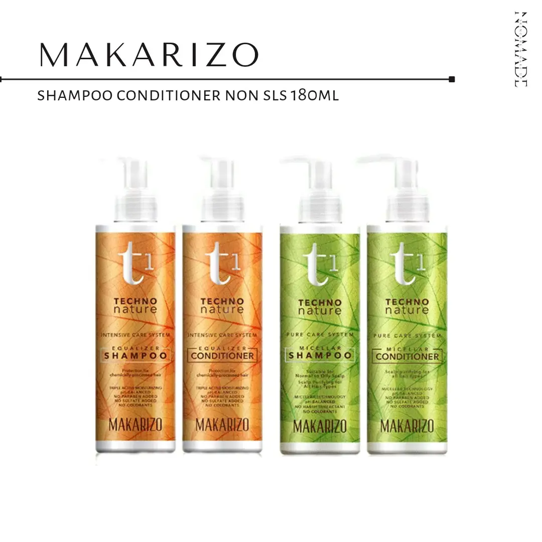 Makarizo T1 Techno Nature Shampoo Conditioner NON SLS 180ml