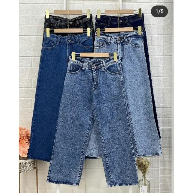 CELANA JEANS KULOT WANITA