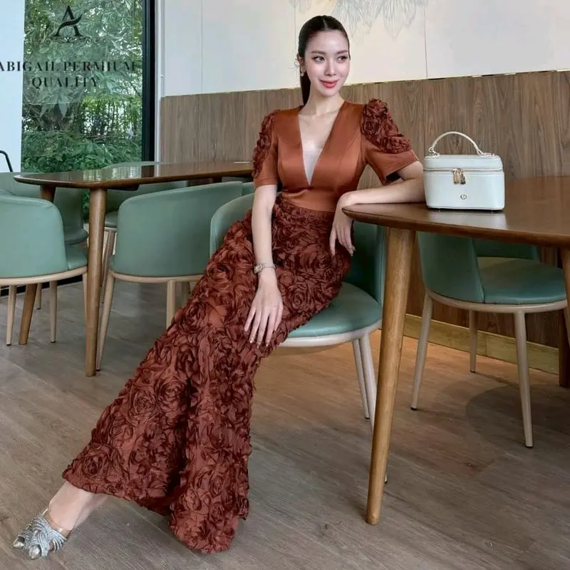 midi dresses with slit Side Slit Detail Button Down Woven Midi Dress