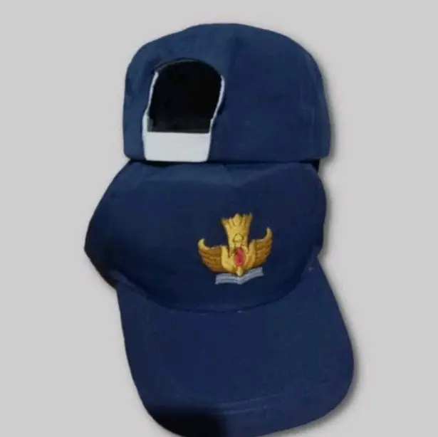 topi sekolah topi smp biru polos dan biru putih