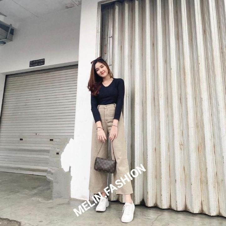 Product Introduction of KULOT JEANS HIGHWAIST/ CULLOOTE JEANS MOZZA Wanita Panjang 4