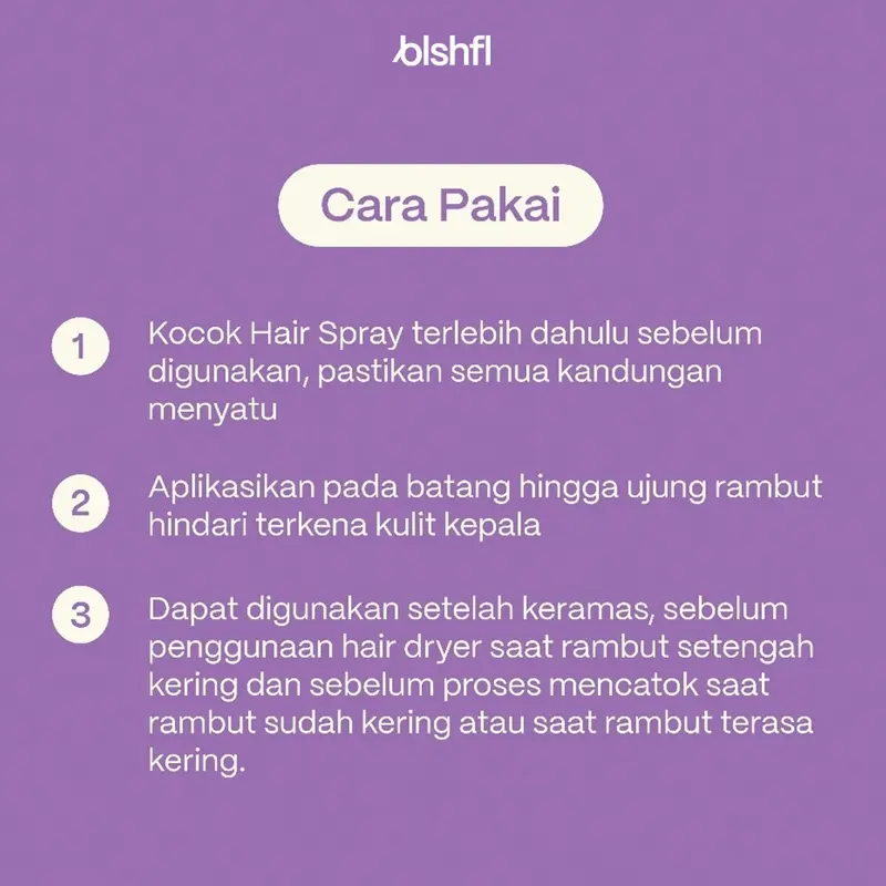 Blishful - Hair Spray Heat Protectant Membantu Memperbaiki Rambut Rusak, Kering & Bercabang Melembutkan 4