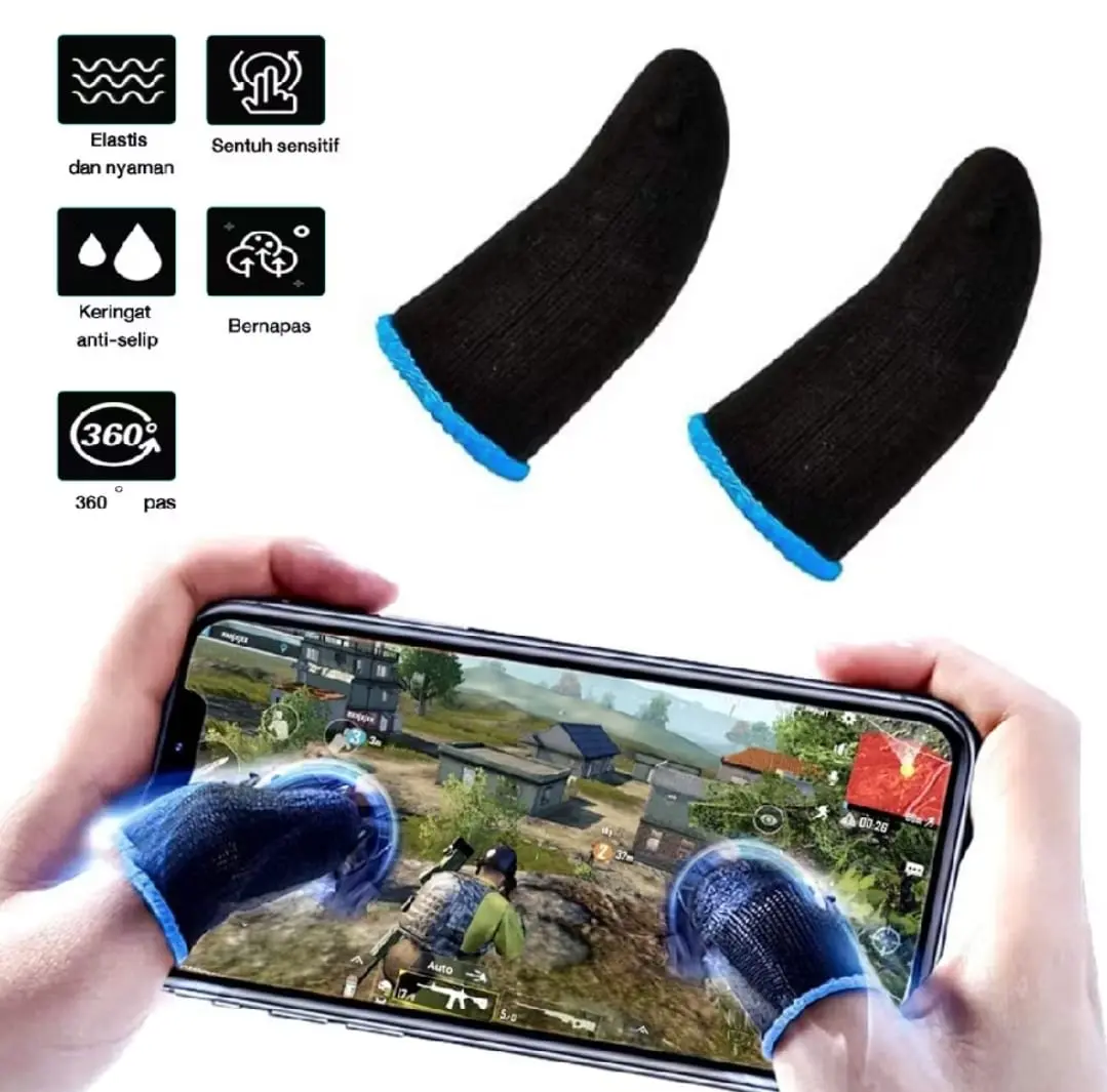Sarung Jari Jempol Gem untuk PUBG ML COD Mobile Game HP - 1 Pasang