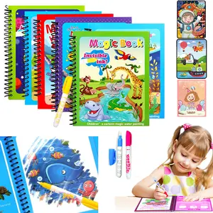 1pcs Magical Book Water Drawing Montessori Toys Reusable Coloring Book Magic Water Drawing Book Sensory Early Education Toys - Little princess