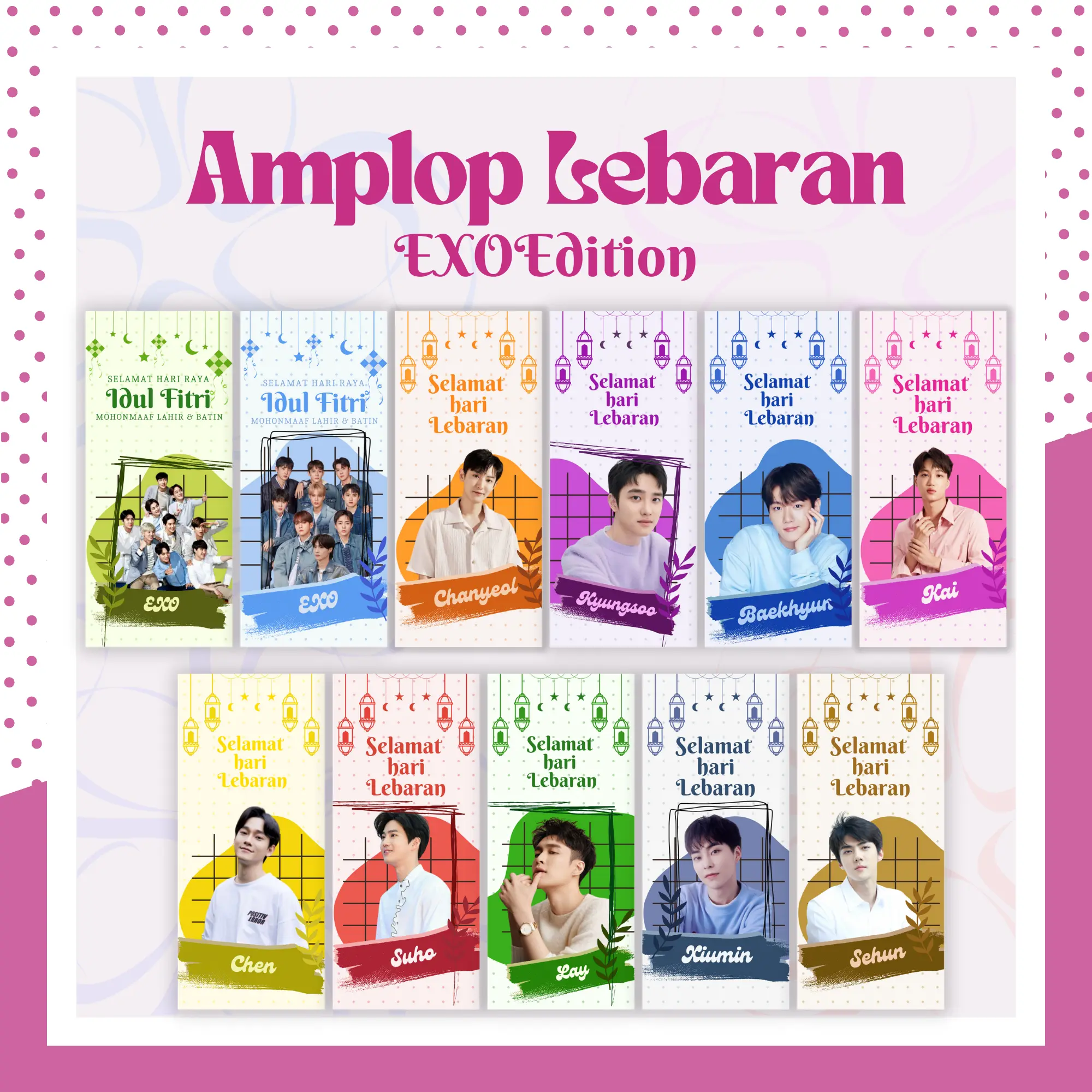 Amplop Lebaran Panjang [K-Pop] EXO Edition