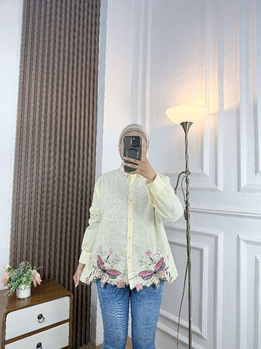 ELORA BLOUSE BORDIR LINEN RAMI - Shop | Tokopedia