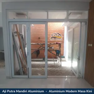 Pintu Lipat Inkalum 4 Daun Warna Putih Custom Berkualitas