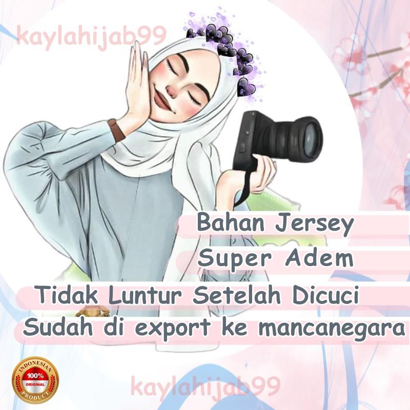 Kaylahijab99"Dinamic Sportwear" jilbab Muslim kerudung Wanita Bergo linear Sport Standar Panjang Nyaman dipakai sekolah olahraga dan kerja Bahan Jersey Sporty Pet Tebal coklat pramuka Instan Santai Topi 8
