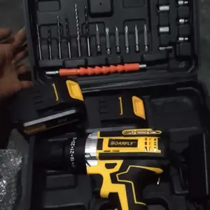 【 12.12 &Gajian Sale  】 SOARFLY 1588VF Mesin Bor 2Baterai 1800r/min Cordless Drill lmpact Electric BatteryScrewdriver Wall 3 Mode Screwdriver Hammer DrillBits torsi