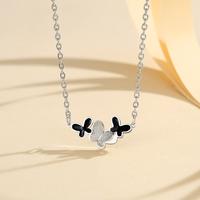 Gambar LM501 Kalung Rantai klavikula Liontin Kupu-kupu Kalung Titanium Fashion Wanita Aksesoris - LM501-E-Color dari Lanme Jewelry Kota Bekasi 3 Tokopedia