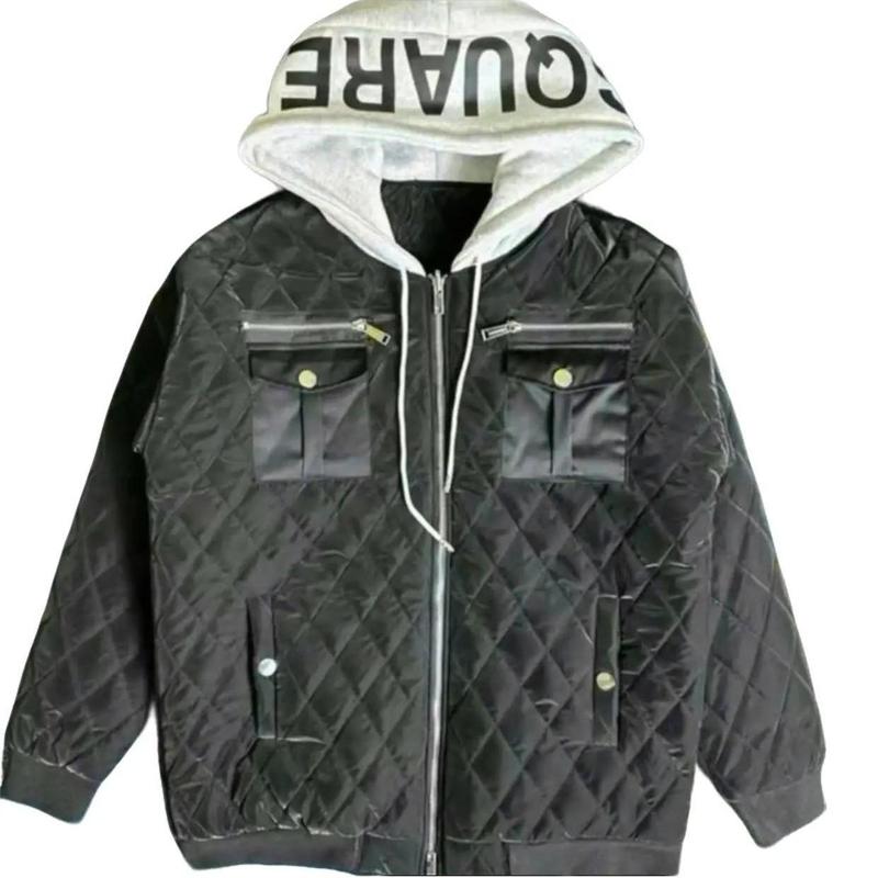  Áo phao trần chám D cho nam và nữ - có túi Menswear Jacket khoác áo  khoác áo  khoác 