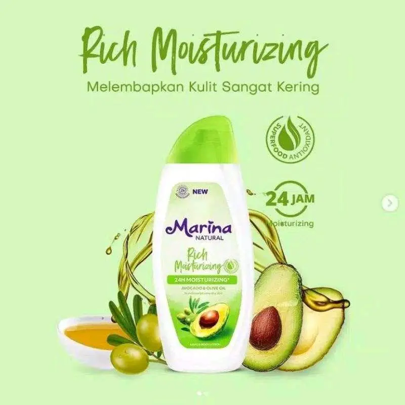 Marina natural hand & body lotion