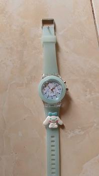 Product Review of Jam Tangan Anak Lampu LED Silicon Transparant Karakter Kuromi Stella Melody Cinnamoroll JL Fashion from d**😘 1