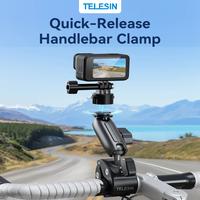 Gambar TELESIN 360 Degrees Quick Release HandleBar Tube Clamp Mount Mounting Sepeda Motor Bike Motorcycle For Action Cam GoPro Brica B-Pro5 BPro Insta360 Akaso SJCAM Osmo Camera Kamera Aksi dari Brica Berrisom Kab. Tangerang 3 Tokopedia