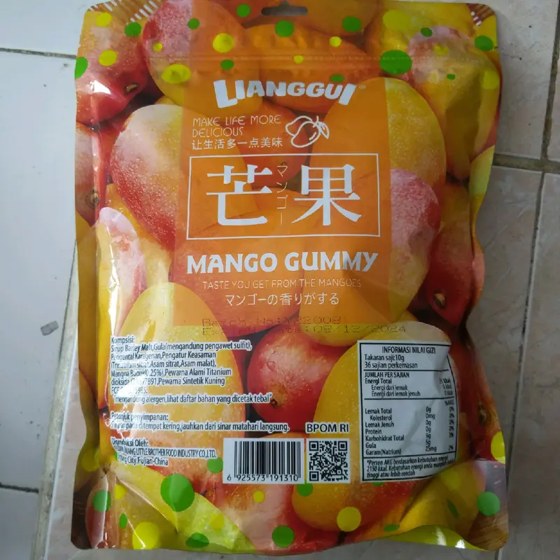 LIANGGUI MANGO GUMMY TASTE YOU GET FROM THE MANGOS 1