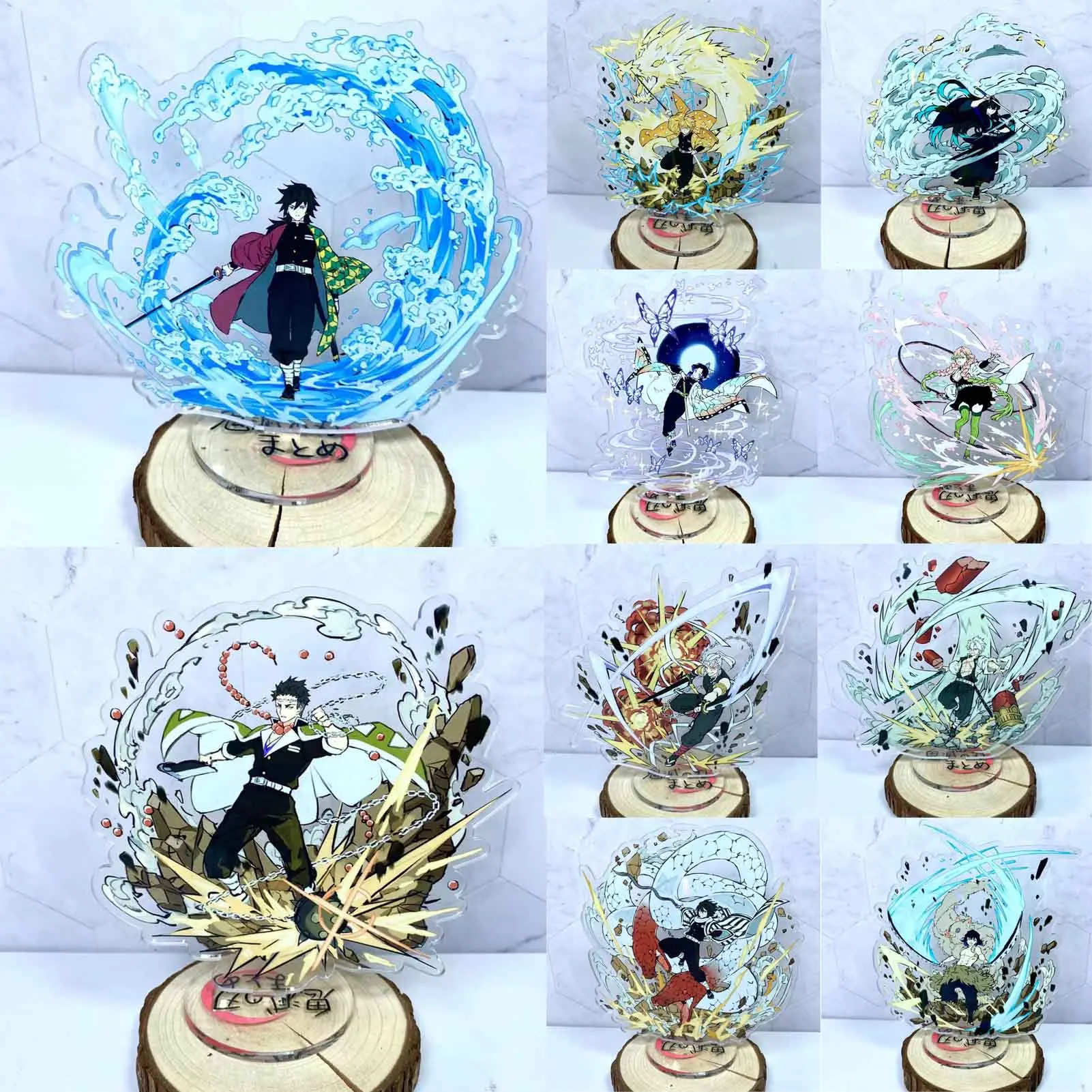 Mô Hình Anime Thanh Gươm Diệt Quỷ, Tấm Mô Hình Chân Đế Acrylic, Trang Trí Bàn, Đứng, Đồ Trang Trí Để Bàn