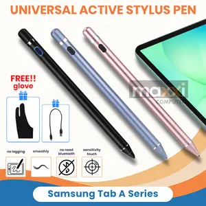 ( 4 PILIHAN WARNA ) Stylus Pen untuk Samsung Galaxy Tab A11 A11+ A9 A9+ Plus A8 A7 A6 A 8 Lite S10 S9 Pencil S SPen Stilus Touch Screen Layar Sentuh Active Capacitive Tablet OPT