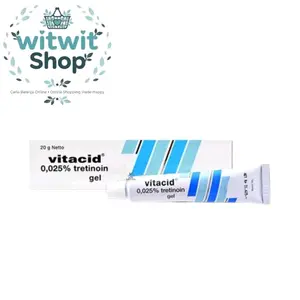 Vitacid Gel 0.025%, 0,05%, 0,1% - Gel Perawatan Kulit Berjerawat