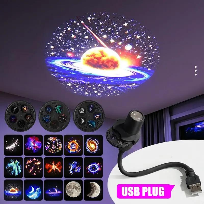 Thiên Hà Hành Tinh Máy Chiếu USB Powered Linh Hoạt Xoay Cổ LED Ánh Sáng Sao Cho…
