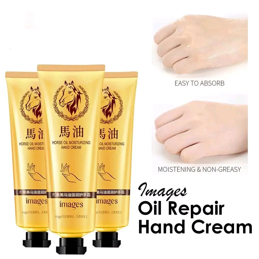 [ PROMO 3 PCS ] Images Hand Cream Minyak Kuda Krim Tangan Anti Keriput Pelembab Tangan