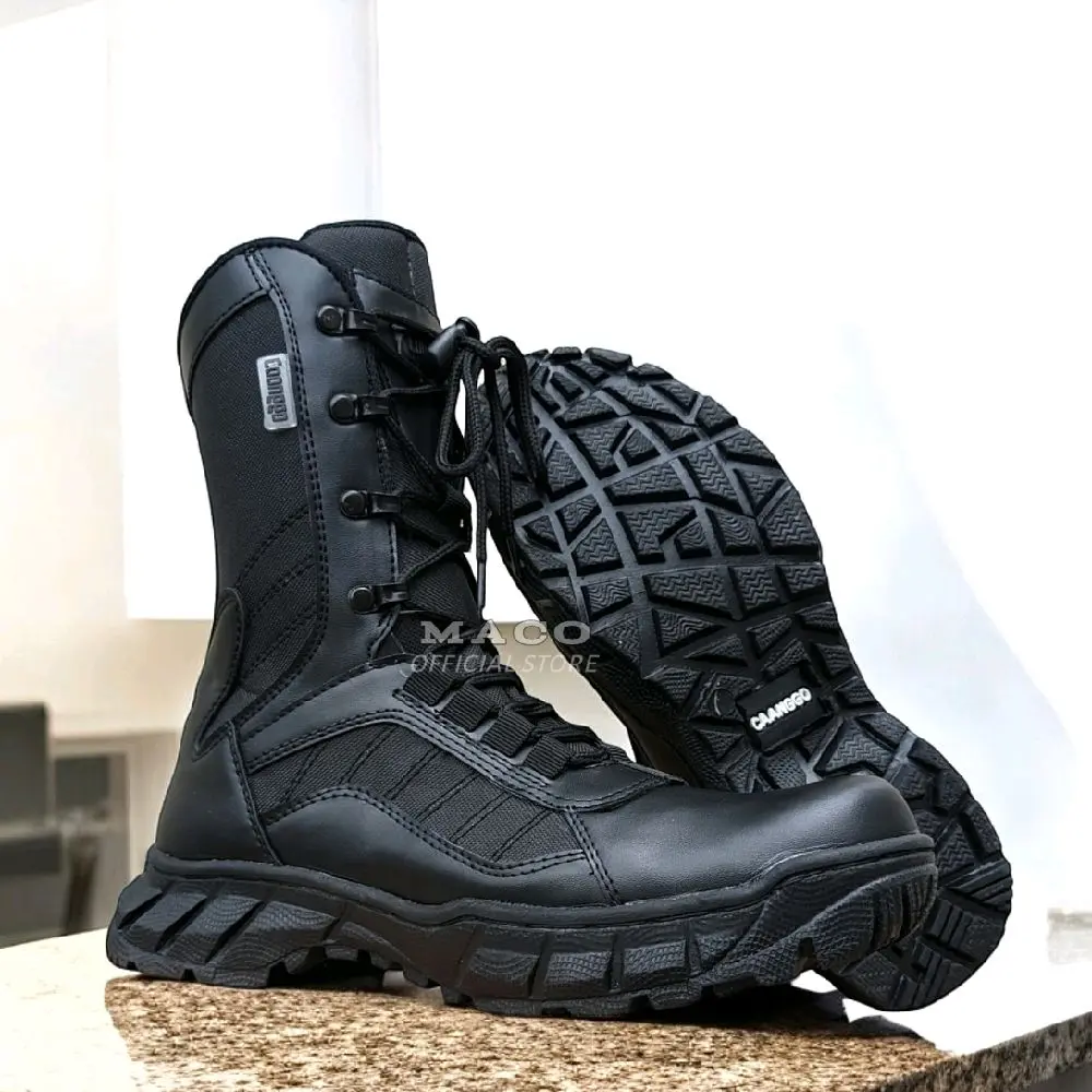 Caanggo - Sepatu pdl tni polri security safety boots terbaru tinggi 10 inc