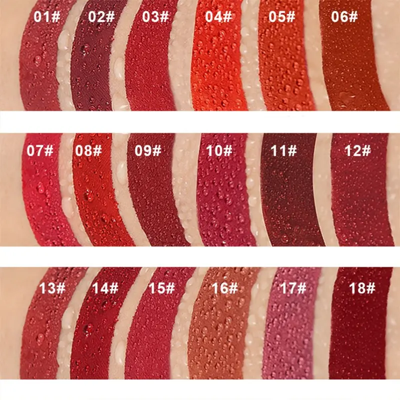 DNM Beauty Lipstik Coklat Matte Long Lasting 12 Jam Waterproof Make Up Kecantikan Bibir LM125 5