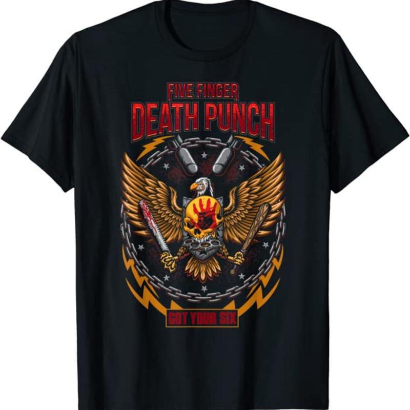T-shirt Uomo Five Finger Death Punch 'Zombie Uccidere', 100% Cotone, Vestibilità Unisex, Prodotto Ufficiale