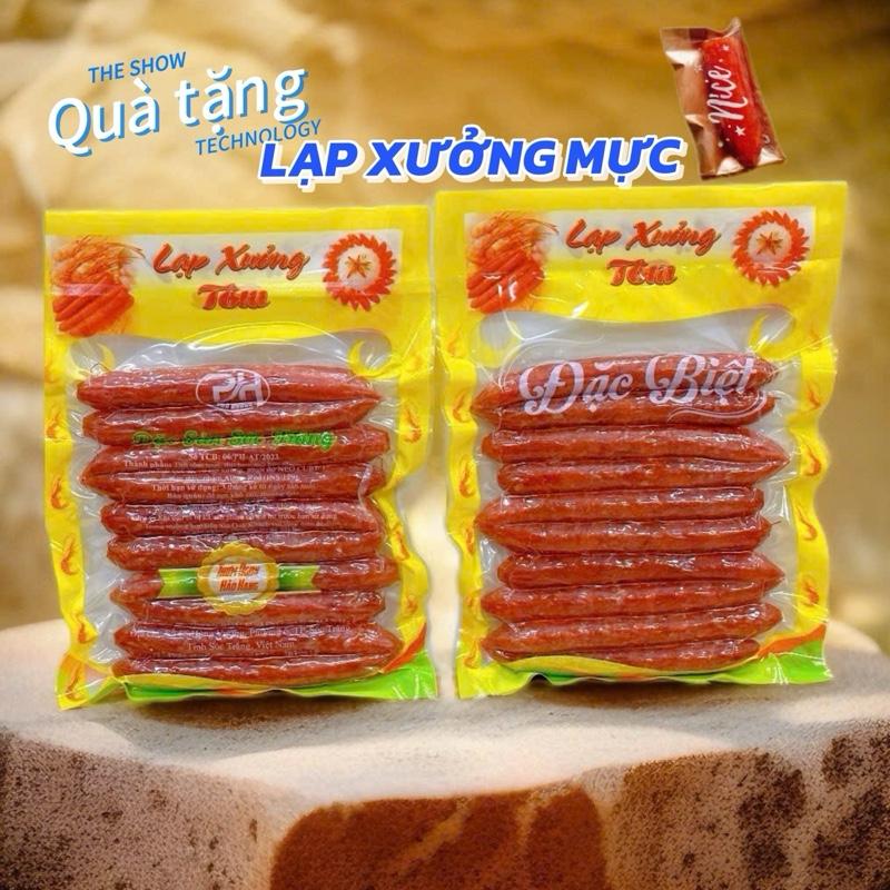  2kg Lạp xưởng Tôm Sóc Trăng Đặc Biệt Loại 1 - Đặc Sản Sóc Trăng  - Vị mặn ngọt vừa ăn   2kí 4 túi  mỗi túi 500g   - Tặng Lạp Xưởng Mực . Food combobanh trang chan garut xuong 