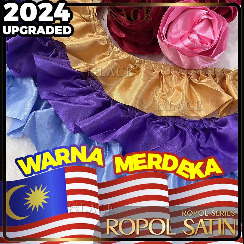 Ropol Satin Kedut 8cm - Langsir / Skirting Meja / Papan Kenyataan ...