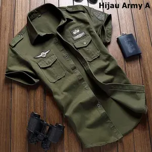 Kemeja Outdoor  Indoor Pria/Kemeja Lapangan Pria/Kemeja Lengan Pendek/Kemeja Formal/Kemeja Taktical/Kemeja Pria Lengan Baju Katun Panjang Basic