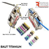 Gambar Baut L Kaliper Titanium WR3 M10 Baut 14 Kunci L8 For Brembo Monoblock Radial Universal - M10X60 Halus, Hijau dari WR3 Kota Administrasi Jakarta Barat 3 Tokopedia
