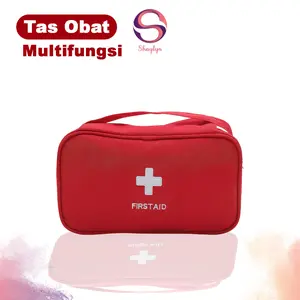Tas Obat P3K Tempat Penyimpanan Peralatan P3K Pouch First Aid Kit Travel Multifungsi -BK232
