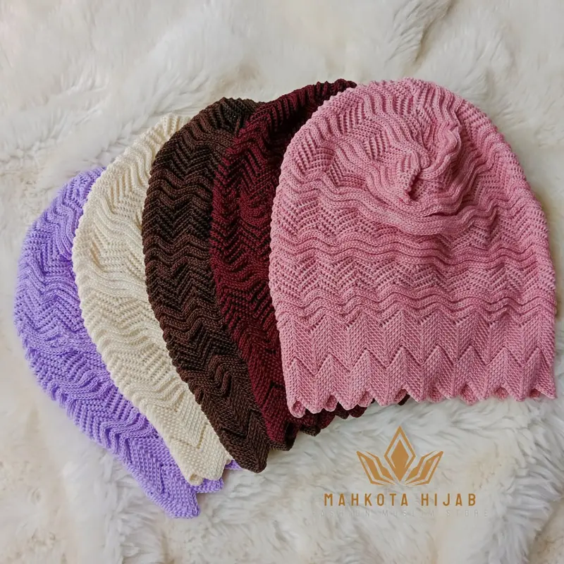 10 pcs ciput rajut antem nini ciput kupluk daleman kerudung Jilbab 2
