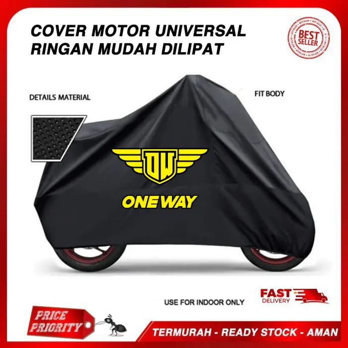 ONEWAY Cover Motor Sarung Motor MURAH VARIO, MIO, SCOOPY, FINO, SUPRA Penutup Motor Universal Motorcycle 0