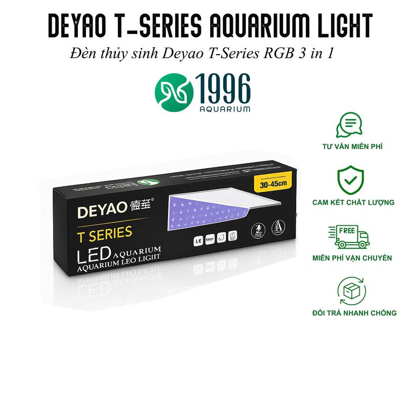  Đèn thủy sinh Deyao T-Series thế hệ mới 2024 LED RGB 3 in 1 đỏ cá không đỏ nước công suất lớn giá rẻ 