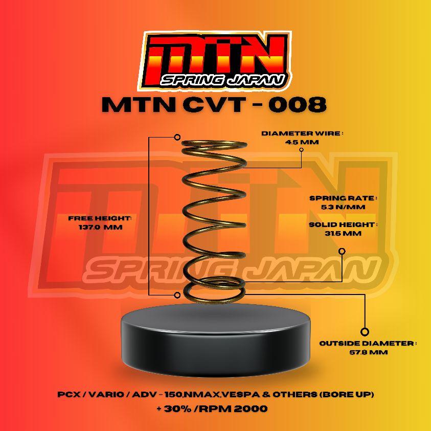 Per CVT Pcx,Adv,Vario 150 ,Nmax,Vespa 2000RPM Original MTN spring japan CVT-008